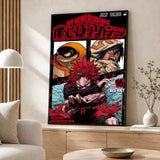 Anime My Hero Academia Poster Poster Wall Sticker Waterproof Self Adhesive HD Art Bedroom Bar Decor