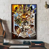 Hot-Blooded Anime Attack on Titan Poster Art Waterproof Paper Canvas Coffee House Bar Room Wall Decor