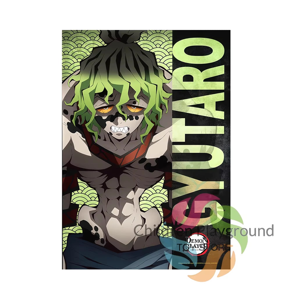 ‌Demon Slayer Anime Merchandise Mural Poster Tanjiro Kamado Nezuko Kamado Wall Art Canvas Painting for Home Decorative Pictures
