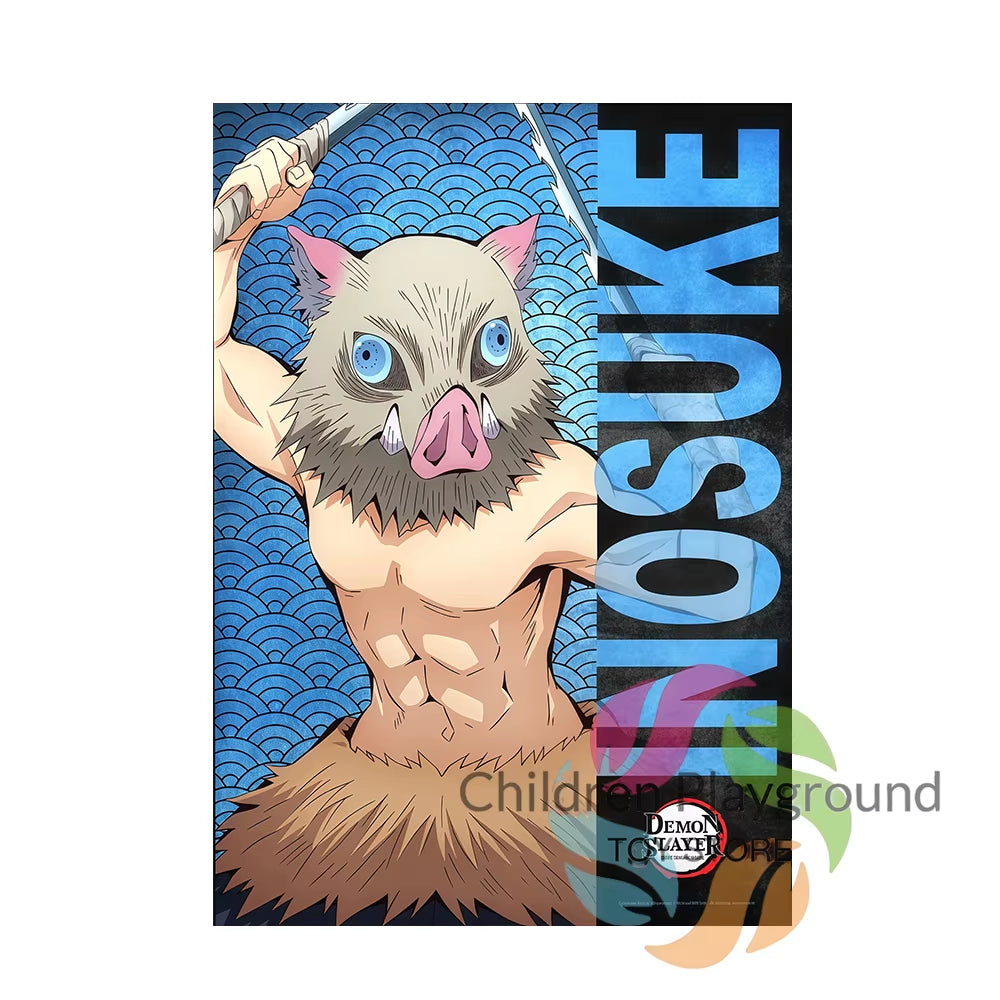 ‌Demon Slayer Anime Merchandise Mural Poster Tanjiro Kamado Nezuko Kamado Wall Art Canvas Painting for Home Decorative Pictures