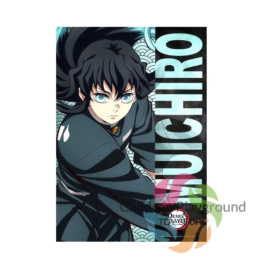 ‌Demon Slayer Anime Merchandise Mural Poster Tanjiro Kamado Nezuko Kamado Wall Art Canvas Painting for Home Decorative Pictures