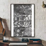 Hot-Blooded Anime Attack on Titan Poster Art Waterproof Paper Canvas Coffee House Bar Room Wall Decor