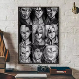 Hot-Blooded Anime Attack on Titan Poster Art Waterproof Paper Canvas Coffee House Bar Room Wall Decor