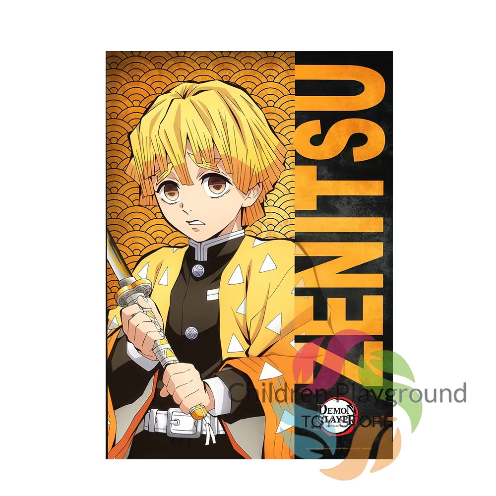 ‌Demon Slayer Anime Merchandise Mural Poster Tanjiro Kamado Nezuko Kamado Wall Art Canvas Painting for Home Decorative Pictures