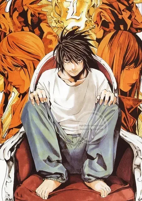 Japan Anime DEATH NOTE Poster for Living Room Wall Decor Quality Canvas Painting Cute Kawaii Cartoon Art Home Decor Wall Art