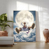 OP Luffy Poster HD Art Sticky Wall Waterproof Home Living Room Bedroom Bar Aesthetic Decoration