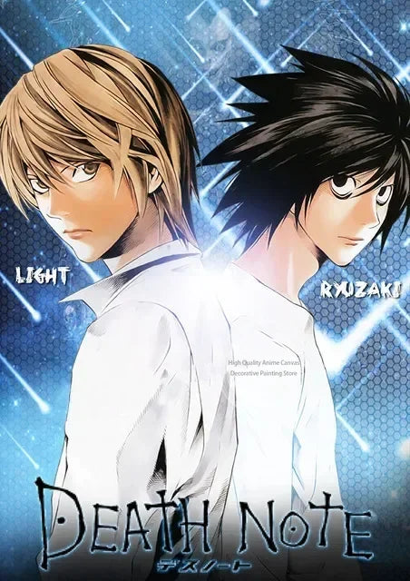 Japan Anime DEATH NOTE Poster for Living Room Wall Decor Quality Canvas Painting Cute Kawaii Cartoon Art Home Decor Wall Art