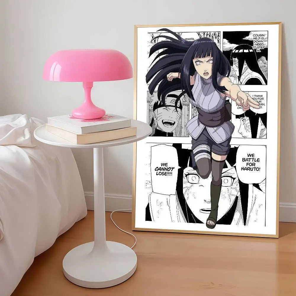 AZNM Naruto Anime Manga Panel Canvas Wall Print Unframed Naruto Sasuke Sakura Madara Character Boys Room Decor Poster