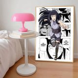 AZNM Naruto Anime Manga Panel Canvas Wall Print Unframed Naruto Sasuke Sakura Madara Character Boys Room Decor Poster