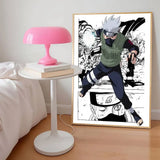 AZNM Naruto Anime Manga Panel Canvas Wall Print Unframed Naruto Sasuke Sakura Madara Character Boys Room Decor Poster