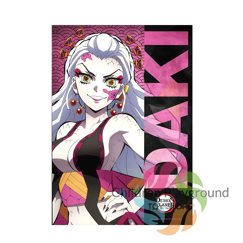 ‌Demon Slayer Anime Merchandise Mural Poster Tanjiro Kamado Nezuko Kamado Wall Art Canvas Painting for Home Decorative Pictures