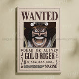 Anime One Piece Wanted Home Decor Poster Wall Art Canvas Prints Painting Pictures for Living Room Frameless Decorative Murals
