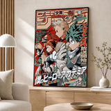 Anime My Hero Academia Poster Poster Wall Sticker Waterproof Self Adhesive HD Art Bedroom Bar Decor