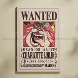 Anime One Piece Wanted Home Decor Poster Wall Art Canvas Prints Painting Pictures for Living Room Frameless Decorative Murals