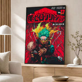 Anime My Hero Academia Poster Poster Wall Sticker Waterproof Self Adhesive HD Art Bedroom Bar Decor