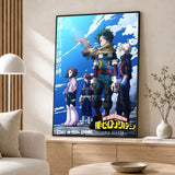 Anime My Hero Academia Poster Poster Wall Sticker Waterproof Self Adhesive HD Art Bedroom Bar Decor