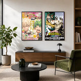Anime My Hero Academia Poster Poster Wall Sticker Waterproof Self Adhesive HD Art Bedroom Bar Decor